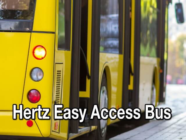 ハーツレンタカー 空港シャトルバス Hertz Easy Access Bus 空港営業所 空港でレンタカー アメリカ ハワイ